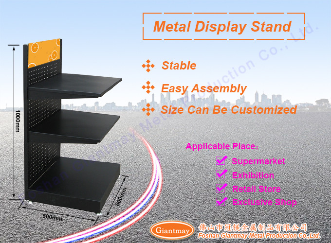 Practical Showroom Product Tool Metal Rack Hardware Store Display Shelf