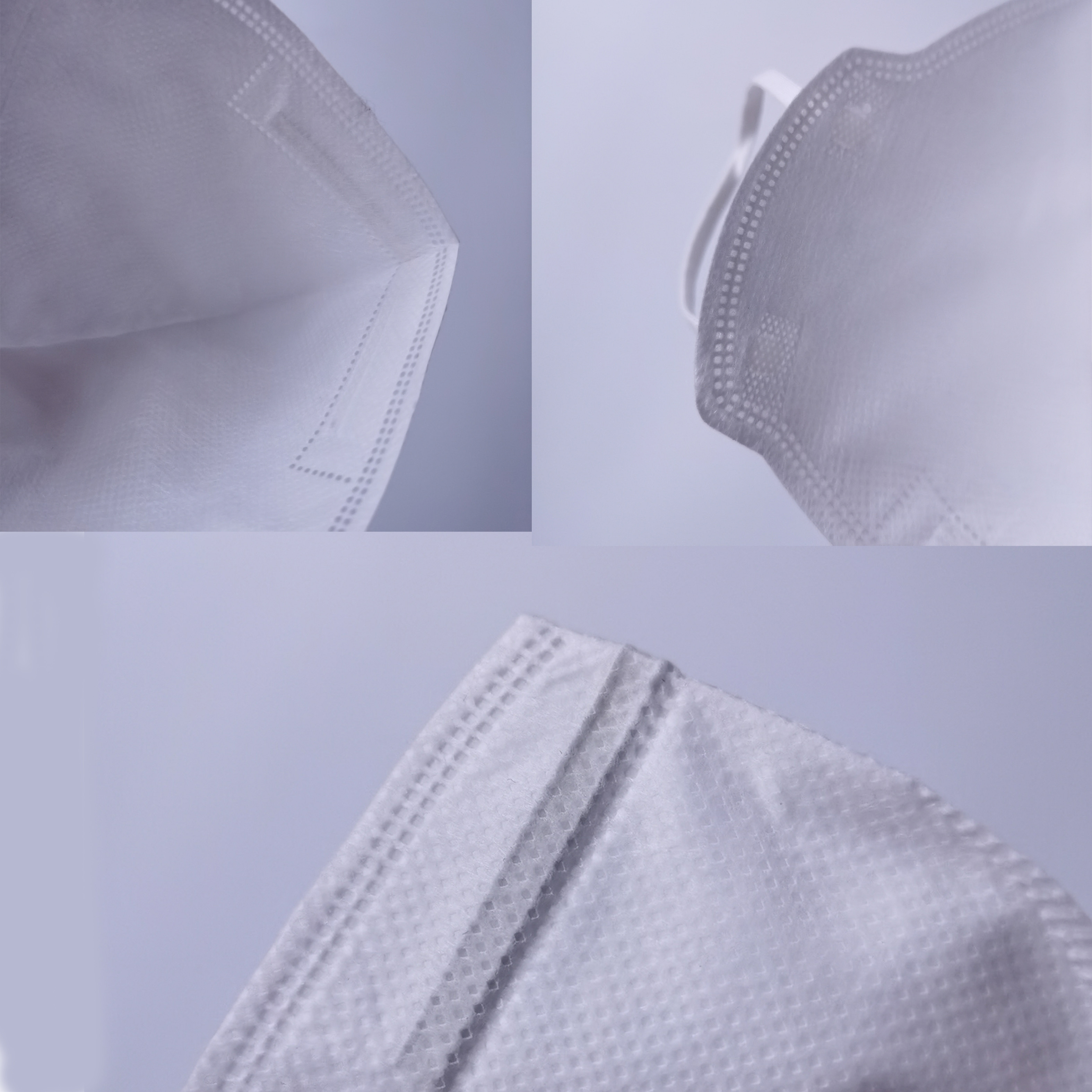 Flat Fold Dust Face Mask , Hygienic Face Mask Soft Edges Fit Different Facial Shapes