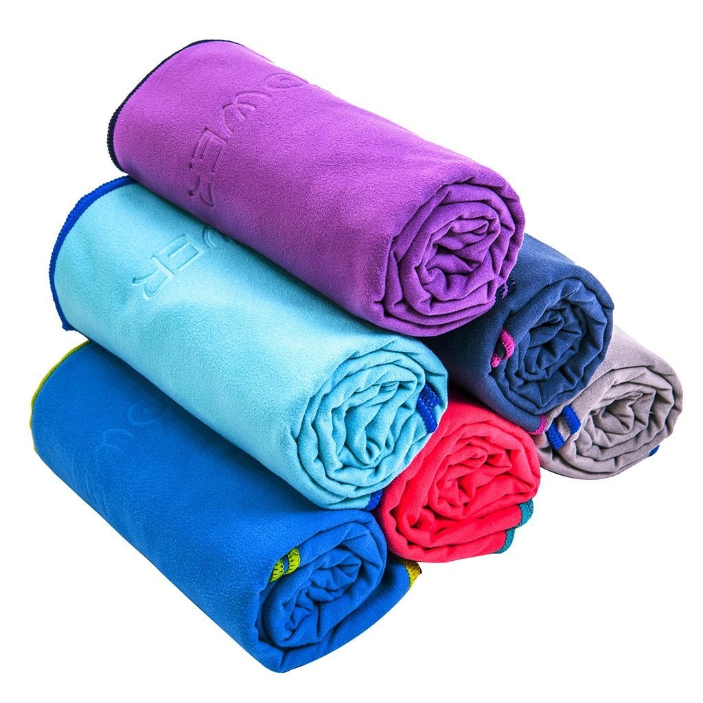 Polyester and polyamide Microfiber Sports Towel With Mesh Bag Custom Logo