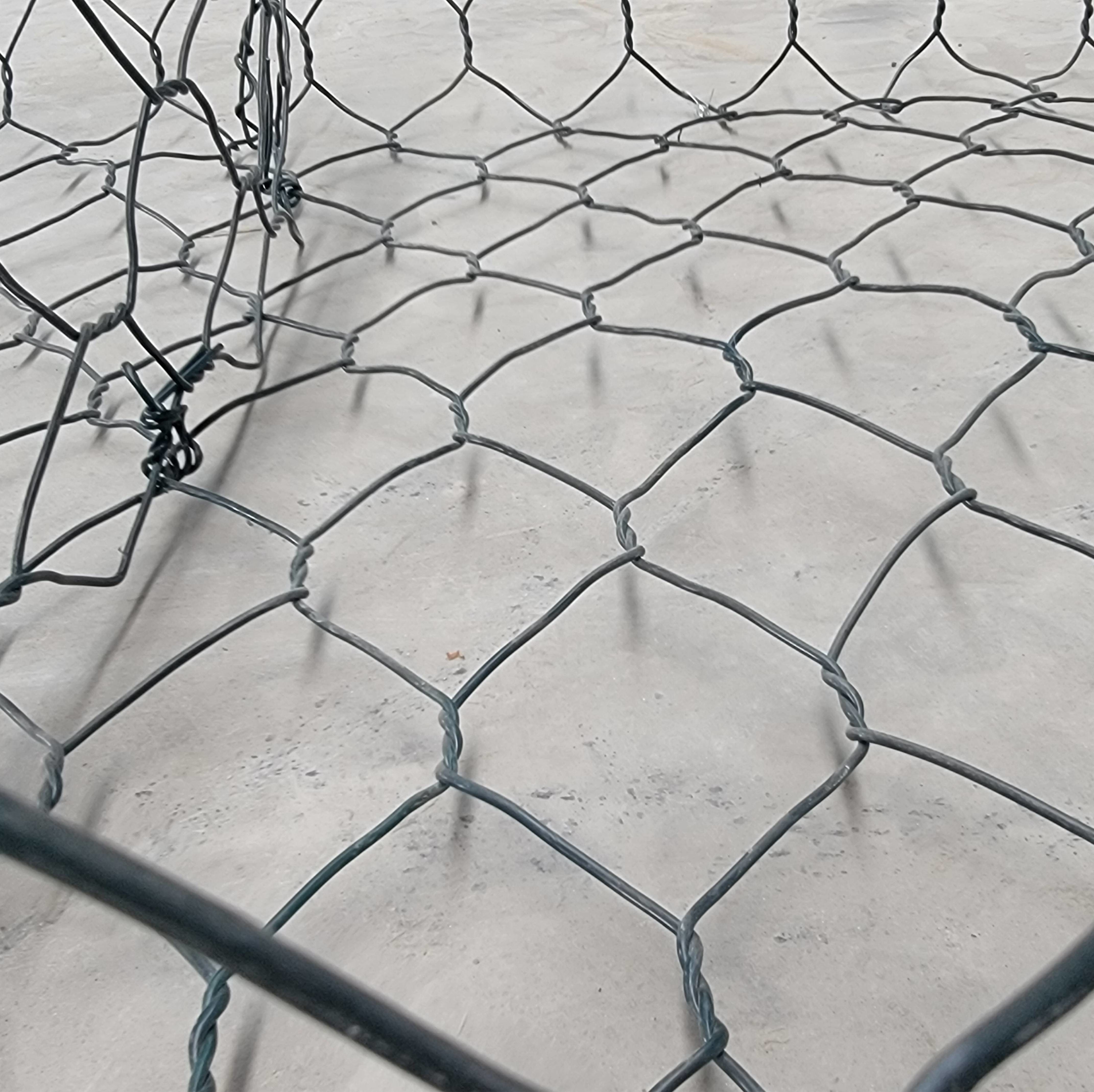 Woven Gabion Box Hydraulic Engineering Canal Lining Flexible Mesh Rock Filling