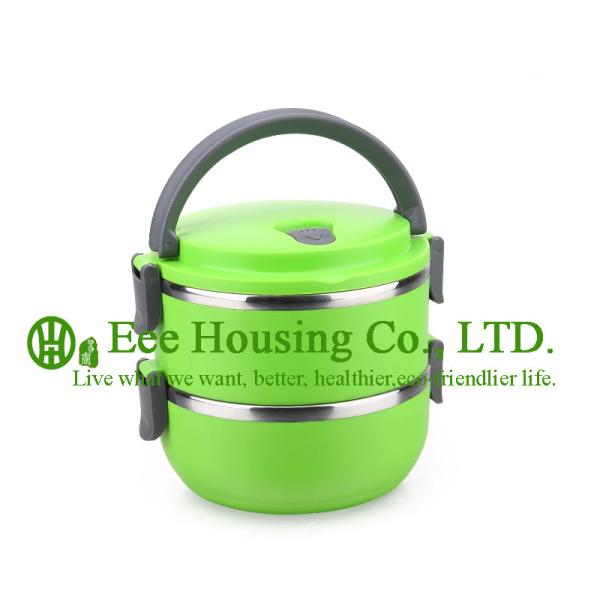 Stainless Steel+PP plastic cooking cookware kitchenware set,1400ML Heat
