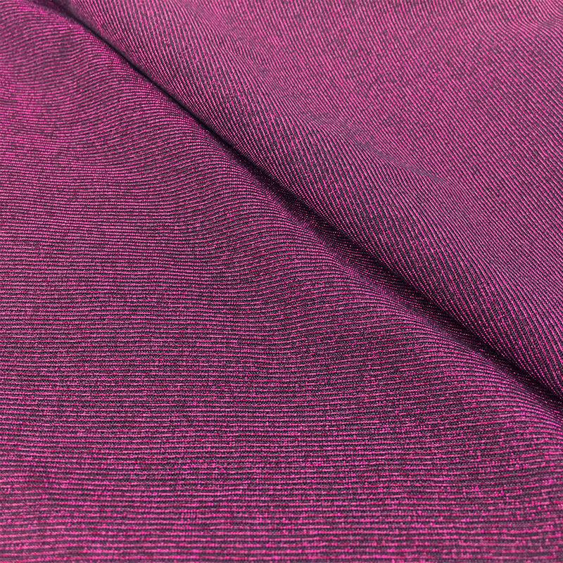 Striped Elastane Metallic Sequin Fabric 110-150gsm Lurex Jersey Fabric For Skirt