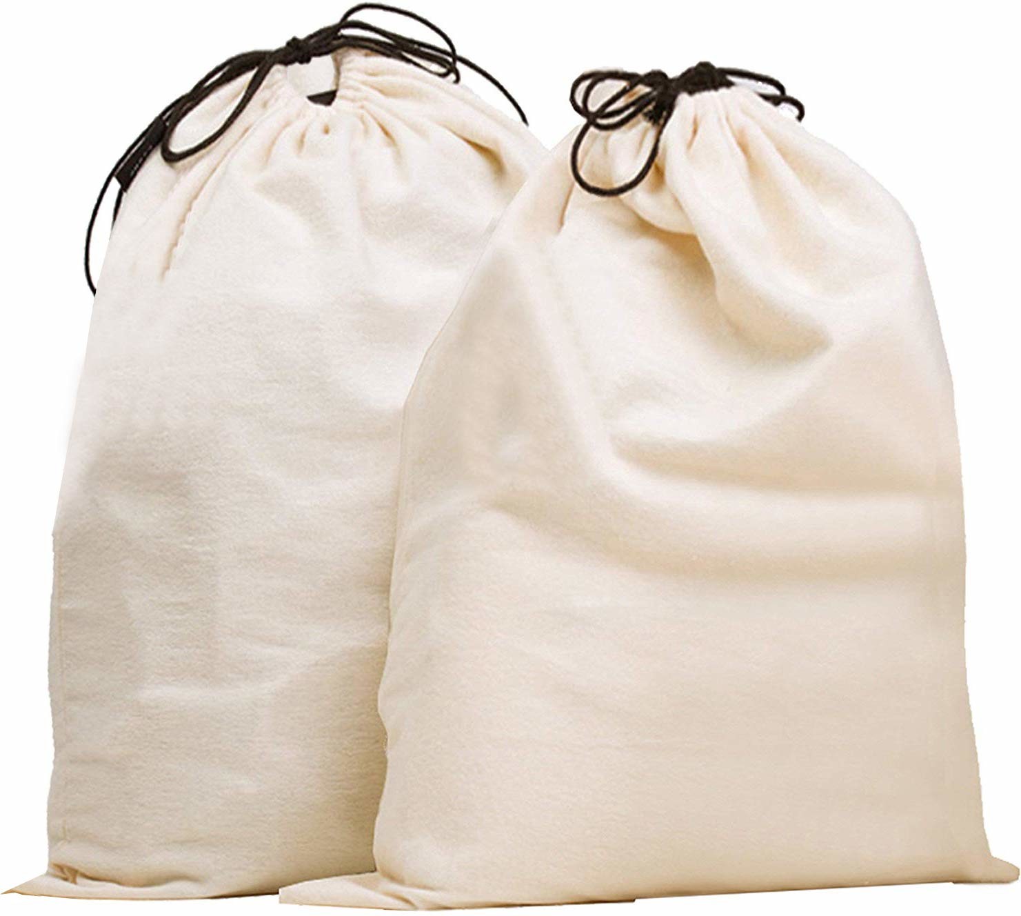 Eco Friendly Canvas Muslin Small Cotton Drawstring Bags Reusable Drawstring Makeup Pouch
