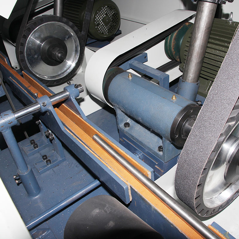 3 Grinding Head Curtain Rod Polishing Machine Round Tube Abrasive Belt