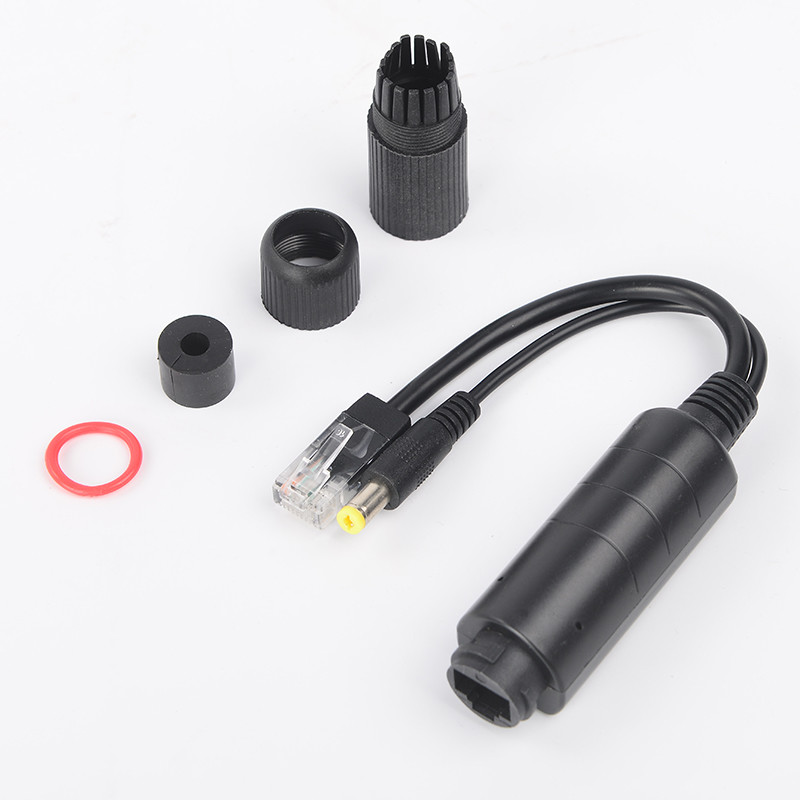 DC12V 1A standard IEEE802.3af 100Mbit POE Splitter PD support 37V-57V voltage transmission