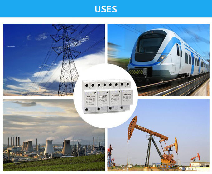 10 KA Data Surge Protection Devices Polyamide PA 6.6 Easy Installation