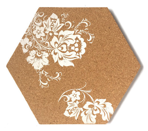 DIY Hexagon Bulletin Board Tiles Adhesive