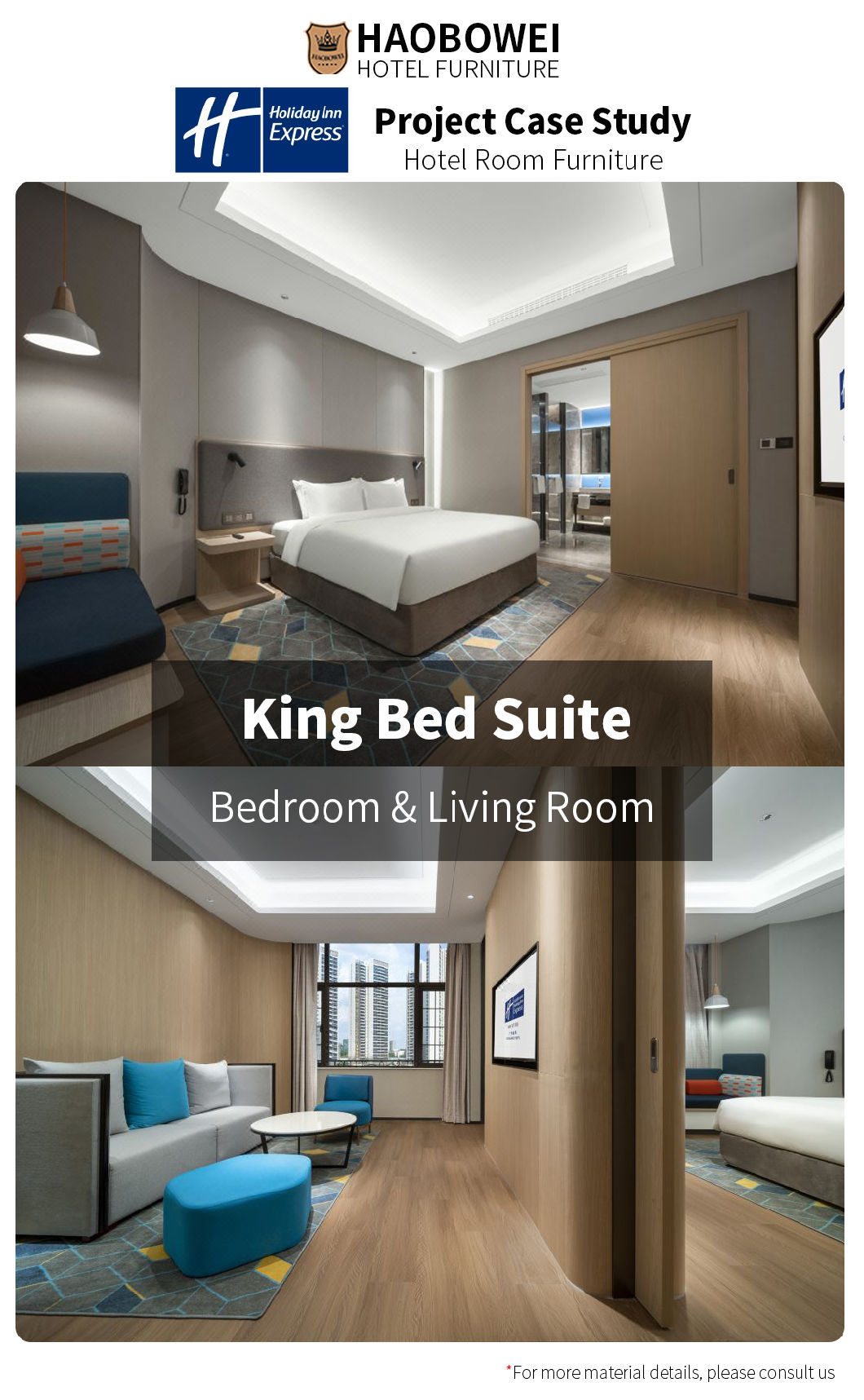 Wholesale Luxury Resort Hotel Furniture Three Star Source Factory Custom Bedroom Set