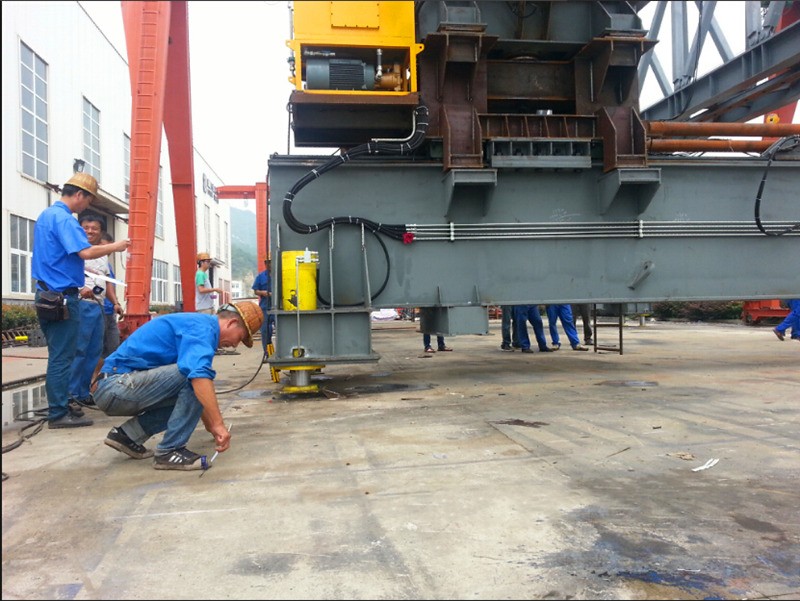 5m/Min Travel Highway Bridge Launching Crane Wire Rope Sling Type