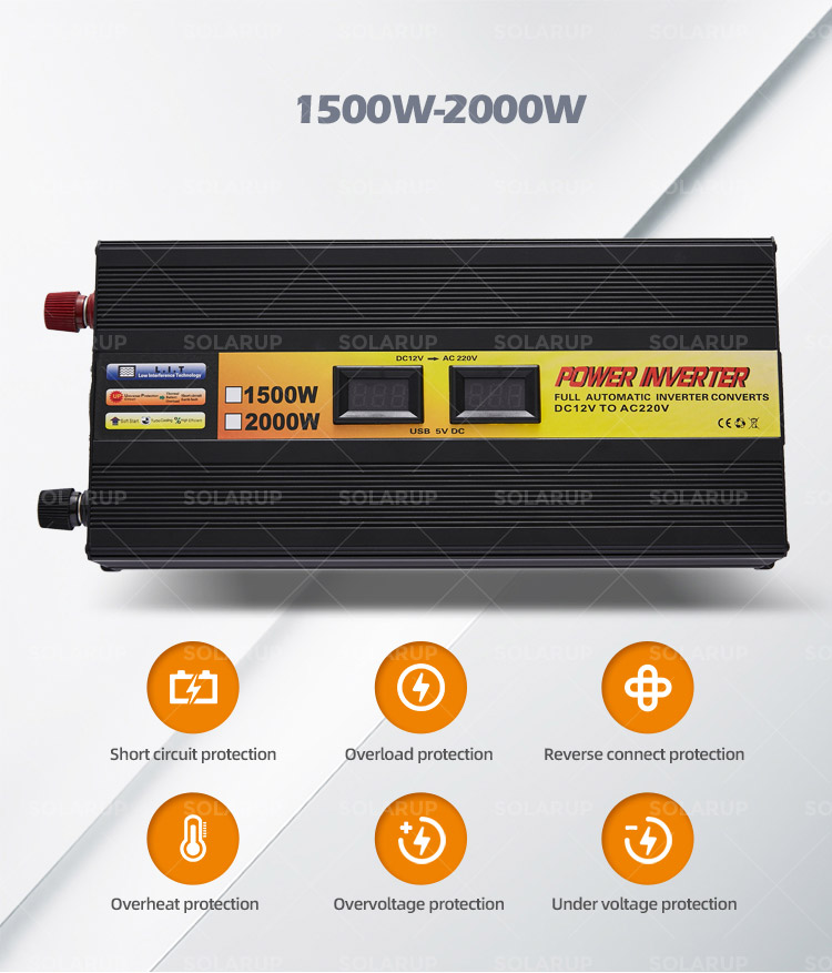 Dc To Ac Hybrid Solar Inverter Hybrid 2Kw Battery Solar With Inverter Hybrid Inverter For Solar