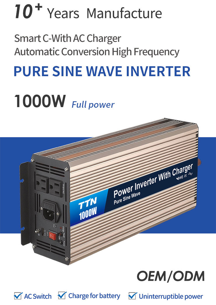 High Power Inverter 2000W Intelligent Solar Inverter With Lcd Digital Display