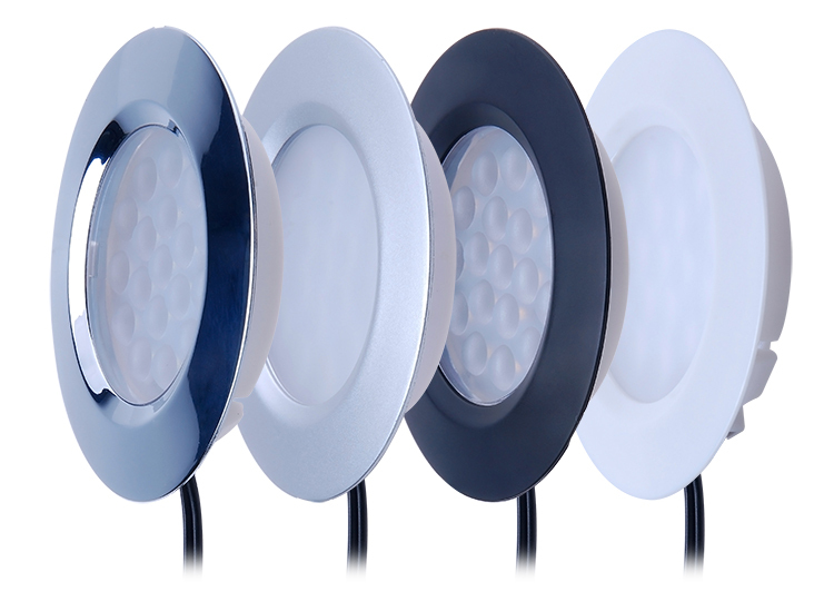 12V DC LED Cabinet Spotlight Puck Lamp 3000K 4000K 6000K For Jewellery Shop