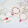 Buy cheap Resin Druzy Handmade Beads Bracelets Pink Star Butterfly For Girl from wholesalers