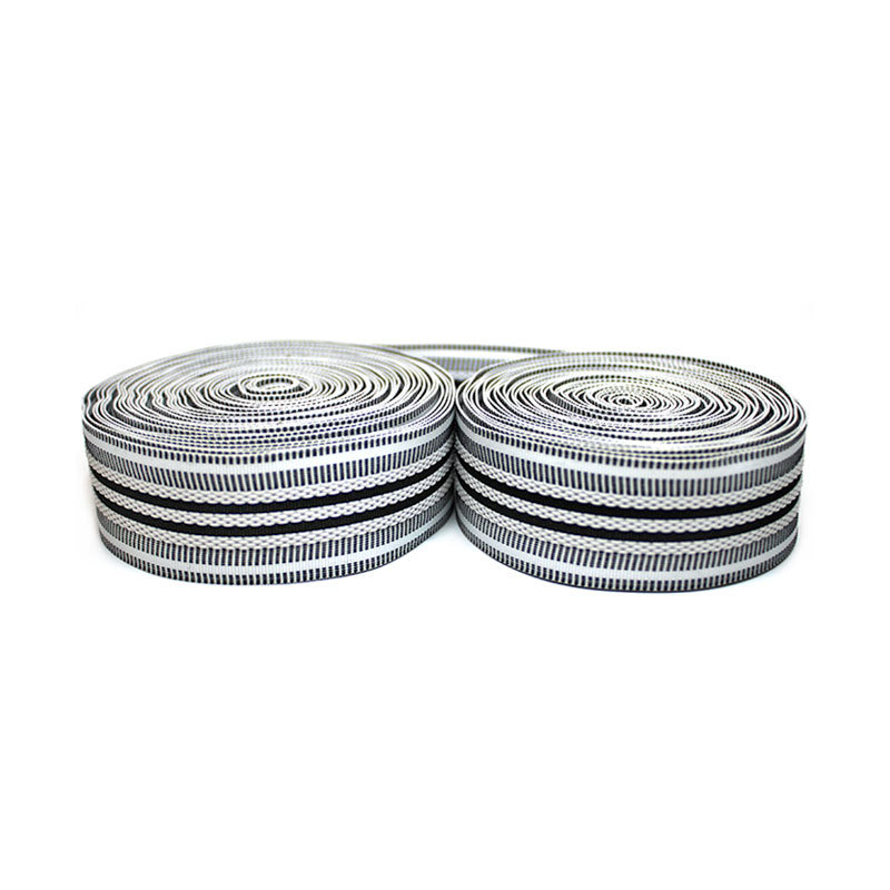Intercolor Stripe Polyester Webbing 3.1cm Pp Webbing Tape For Trousers Waist Band