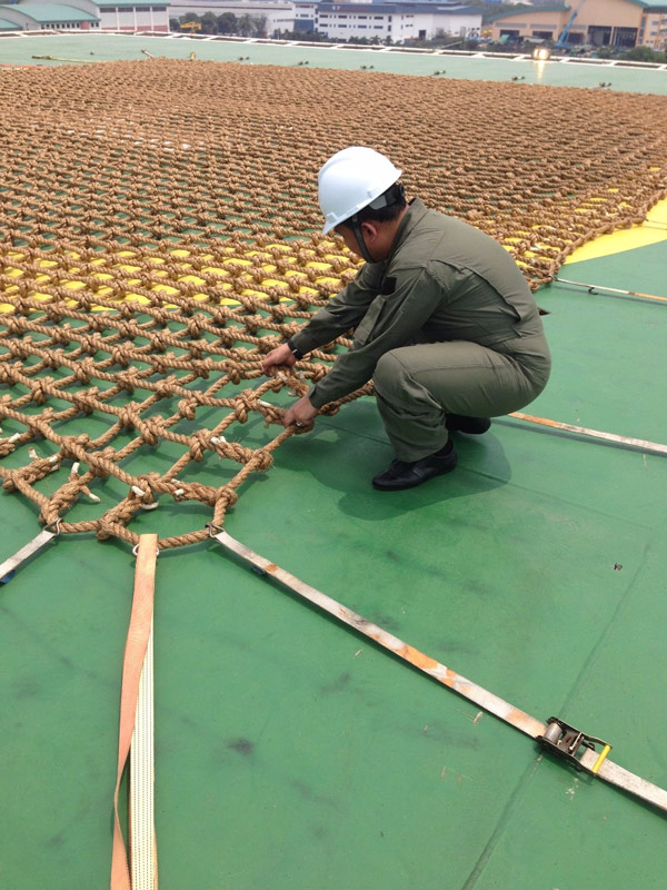 15mx15m Sisal Helicopter Non-slip Net for Safe Landing and Injury Prevention Solution