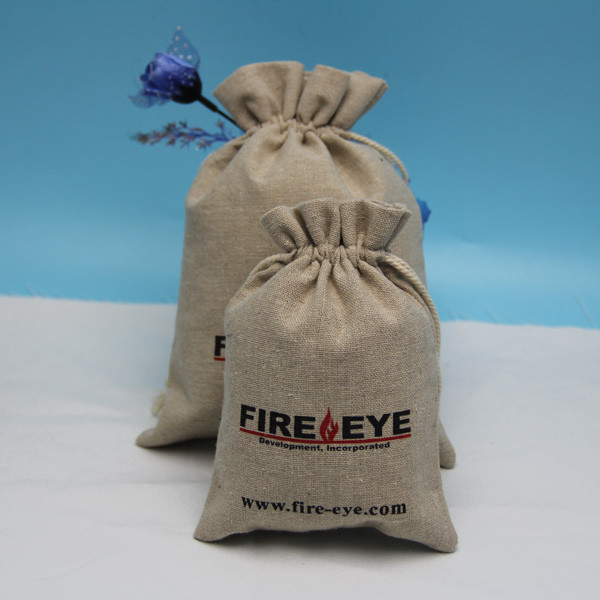Laminated Burlap Packaging Drawstring Bag For Tea Eco Friendly Easy To Use