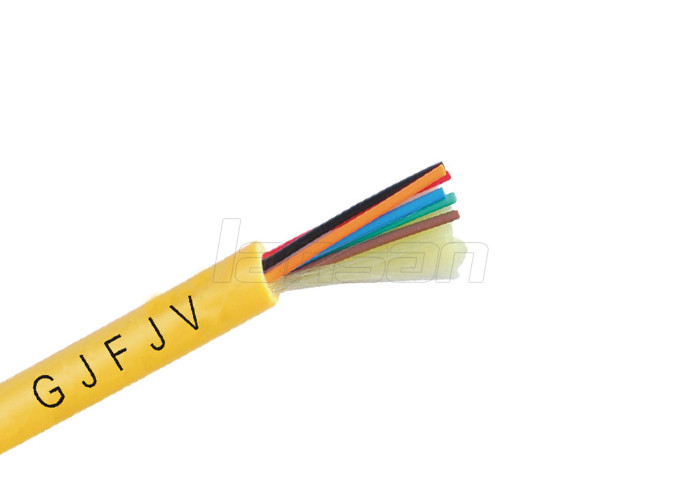 OM3 24 Core Multimode Fiber Optic Cable Tight Buffered GJFJV For Telecommunication