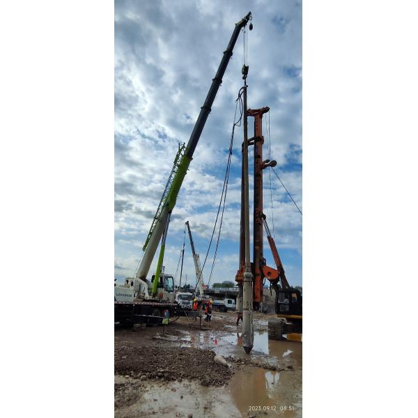 BVEM 2600 r/min rotation speed hydraulic vibroflot pile driver