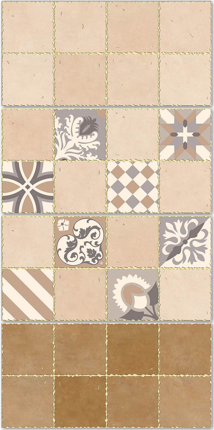 Brown 300x600mm Ceramic Wall Tile And Durable Indoor Tiles For Kitchen Design
