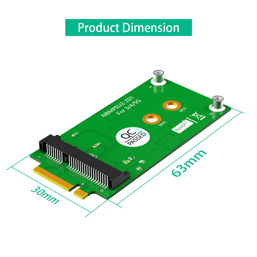 M.2 Key B to Mini PCI-E Adapter