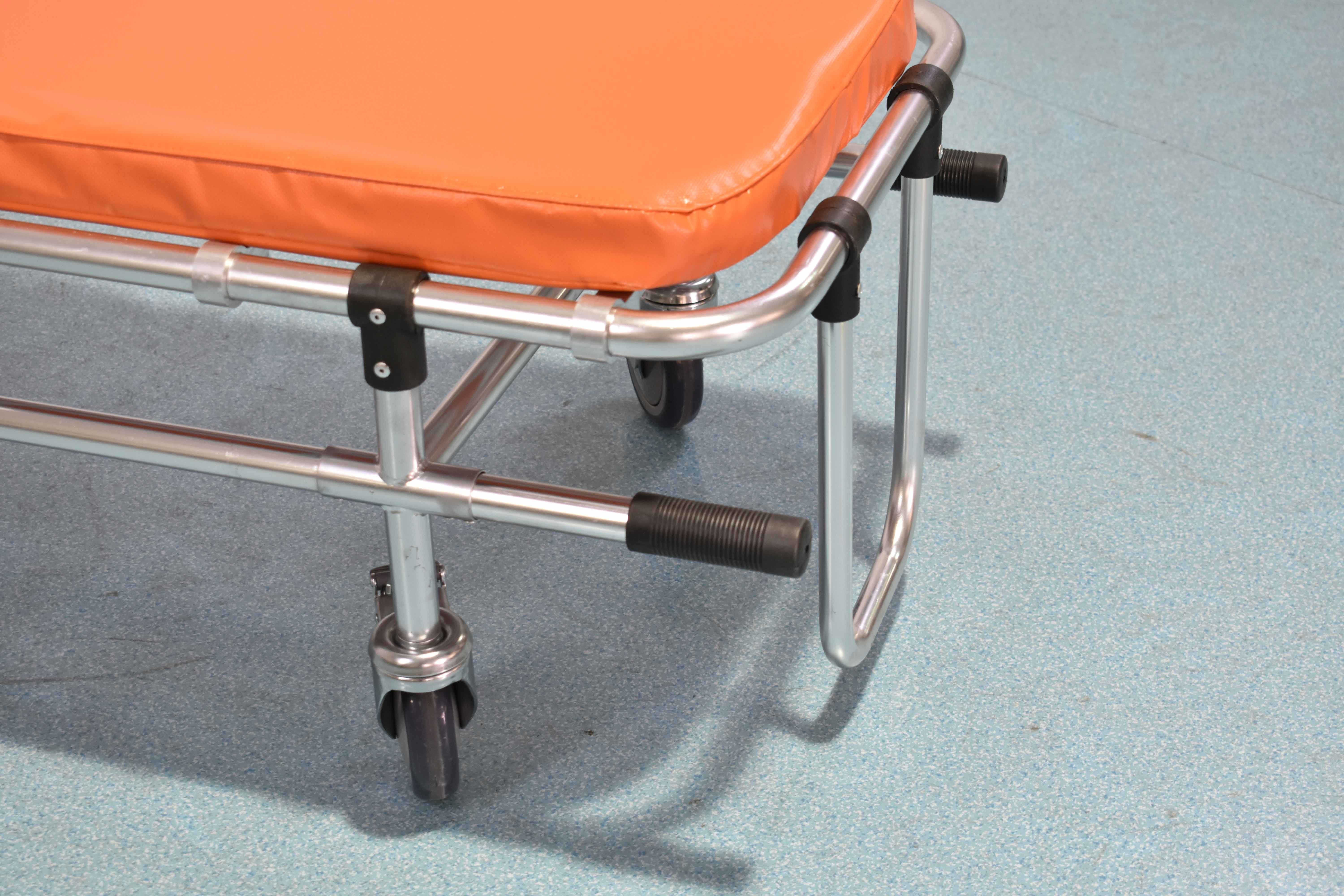 75 Deg Aluminum Folding Stretcher Patient Transport For Rescue Ambulance