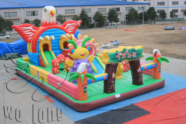 kids favorite inflatable castle, inflatable bouncer with slide