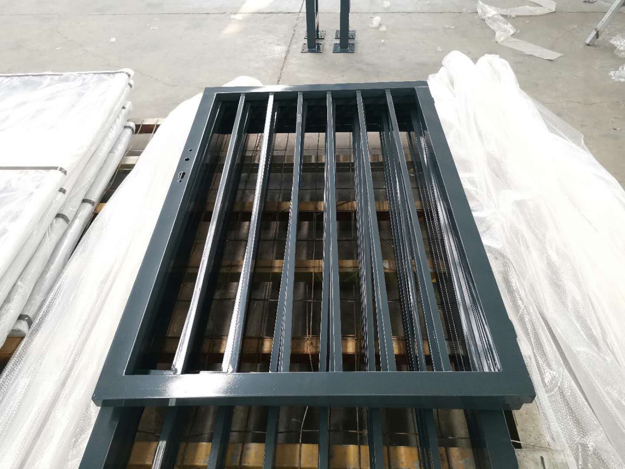 Single Main Door Exterior Metal Wrought Iron Gates Galvanized