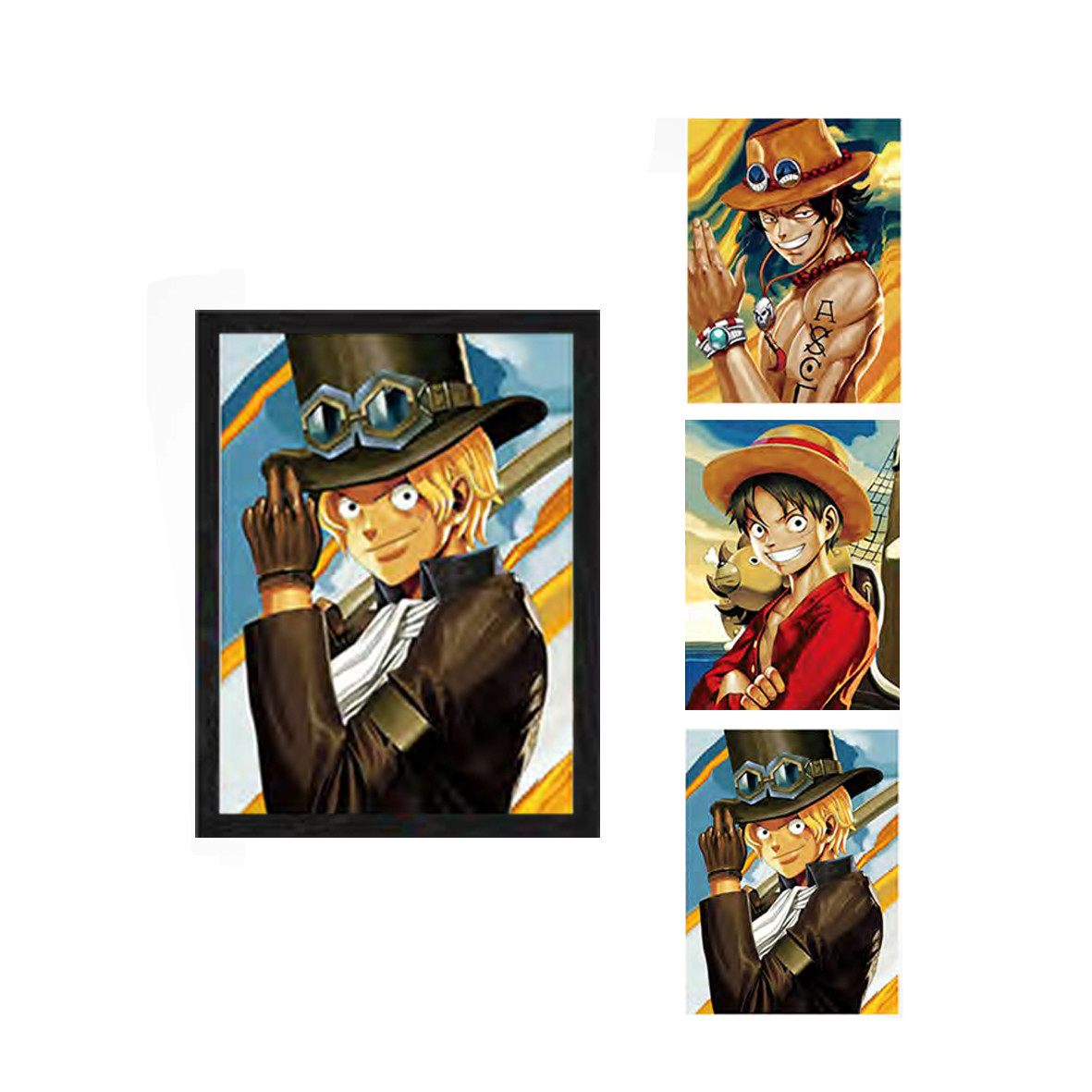 Japanese Comic Dragon Ball One Piece Demon Slayer Bleach 3D Printing Anime Hanging Pictures Wall Decor Scrolls Poster