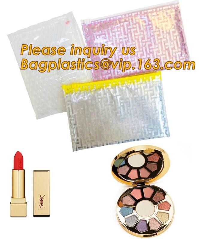 Cosmetic Slider Zip lockkk Bubble Bags Bubble Slide Pouch,Zip lockkk esd bubble bag bubble packaging wrap cosmetic pouch slide