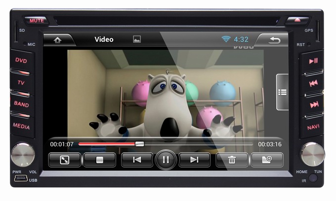 Ouchuangbo Auto Radio Player for Universal Car DVD Android 4.2 Sat Navigation Stereo System OCB-2812B