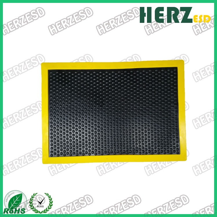 12mm Thickness ESD Rubber Mat / Anti Static Anti Fatigue Mats Customized Size