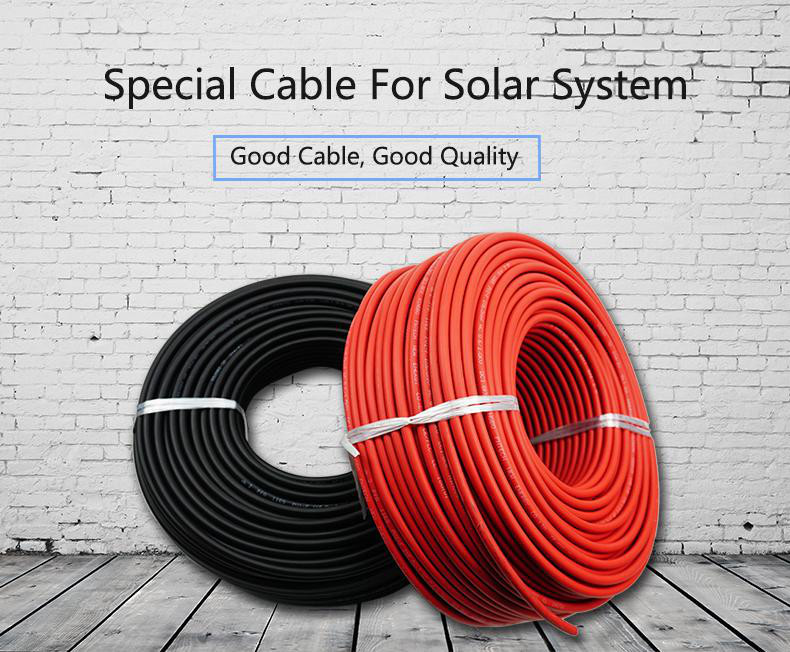 Single Core 6mm2 1500V Solar System Accessories , Solar PV Cable