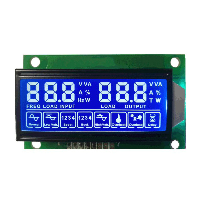 2.2 Inch HTN Segment Lcd Display Module, Driving Voltage 1/4D,1/3B ZEBRA Connecting