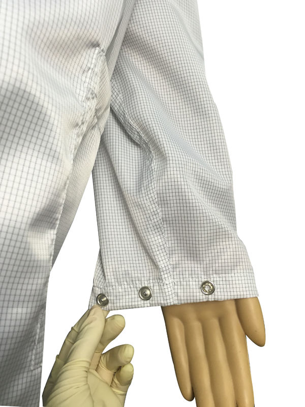 Economic ESD Safe Clothing Anti Static Lab Coat Lightweight For ESD Protected Areas