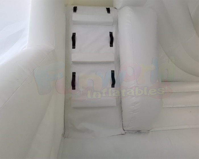 Customized White Inflatable Bounce House Slide Combo