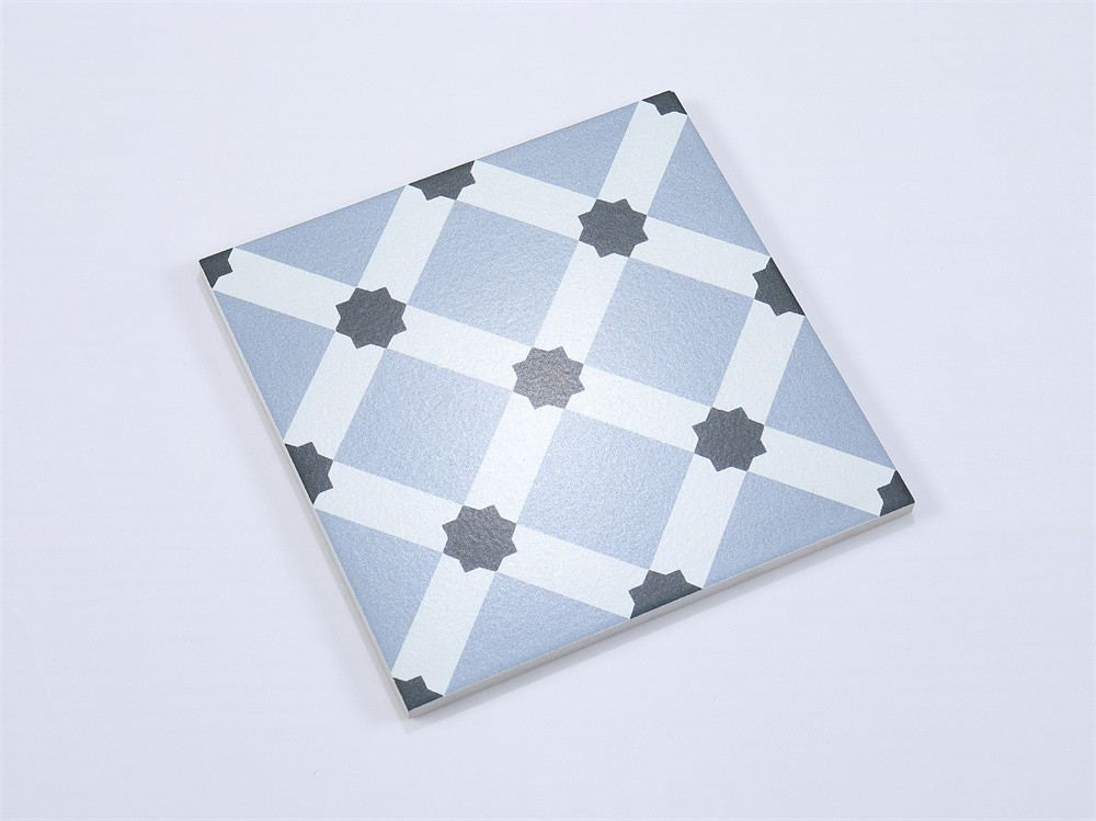 Blue Wear-Resistant 200x200mm Decorative Wall Tiles For Living Room And Durable Ceramic Rustic Tiles For Bedroom
