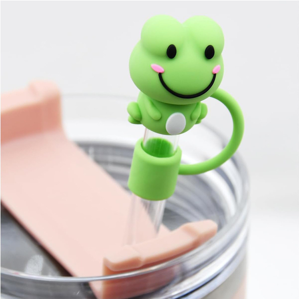 Straw Cover Cap For Stanley Cup Silicone Straw Topper Compatible With 30&40 Oz Tumbler 10mm 0.4in Silicone Straw Covers