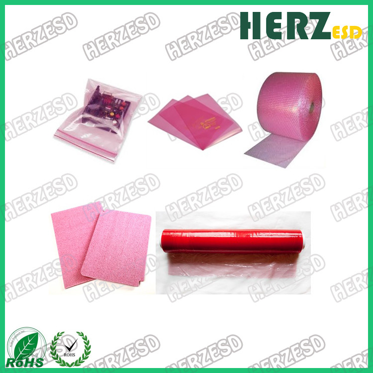 LDPE PE Film ESD Shielding Bags , ESD Moisture Barrier Bag