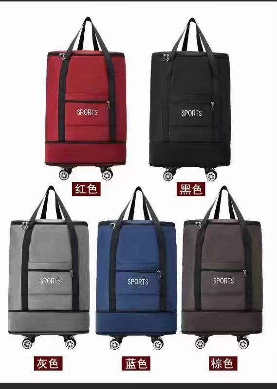 New Large Capacity Folding Air Consignment Bag Travel Wheel Backpack Moving Duffle Luggage Bags