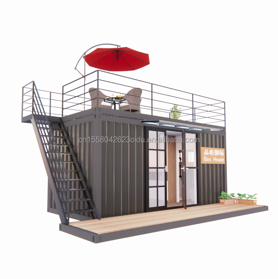 Modern Design 20ft or 40ft Portable Shipping Container Clothing Store Prefab Mobile Shop Store House for Retail Business