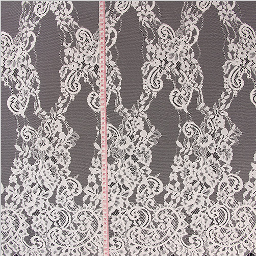 2017 Fancy Lace /Eyelash Lace Fabirc / French Lace Fabric/ Bridal Dress Fabric in Ivory/Black Color
