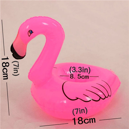 Flamingo Pool Floating PVC Inflatable Can Holder for Party,promotional gifts