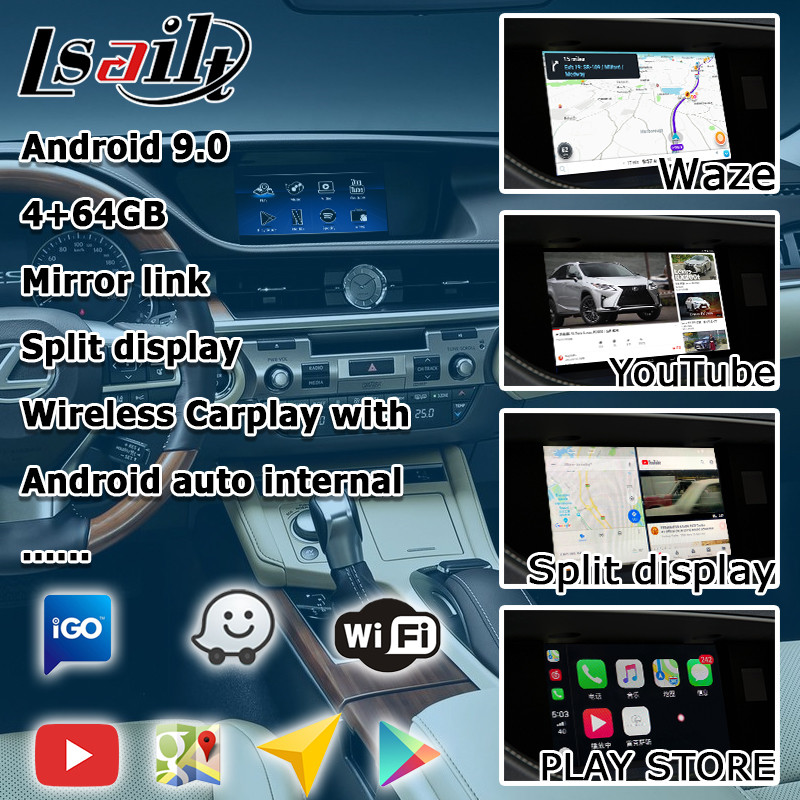 ES250 ES350 ES300h Lexus Video Interface Android auto carplay Navigation Box optional carplay and android auto