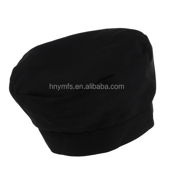 100% Cotton Adult Adjustable Cooking Chef Hat Elastic Unisex Breathable