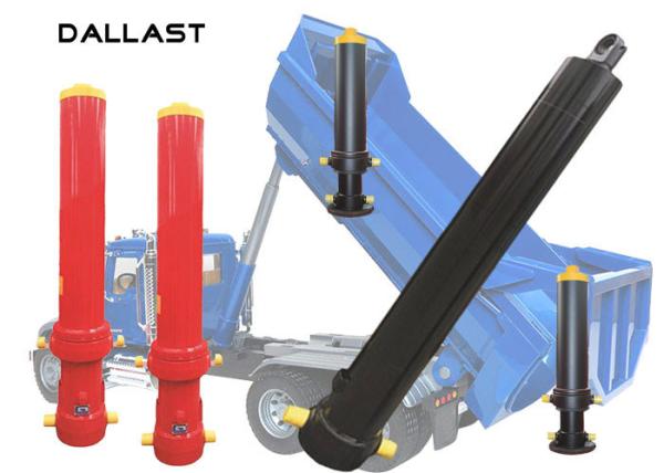 Stainless Dump Single Acting Hydraulic Ram Trailer Pressure ISO 9001 Certificati