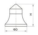 Pavement Milling Tungsten Carbide Pins Carbide Button Bits Long Life Circle