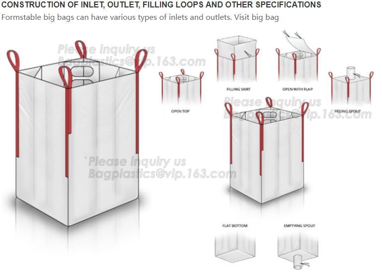 New arrival wholesale polypropylene woven plastic jumbo bag pp big bag for sand, building material,jumbo bag / FIBC bulk