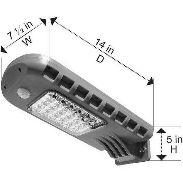 PIR Motion Sensor White 6500K Solar Powered Path Lights