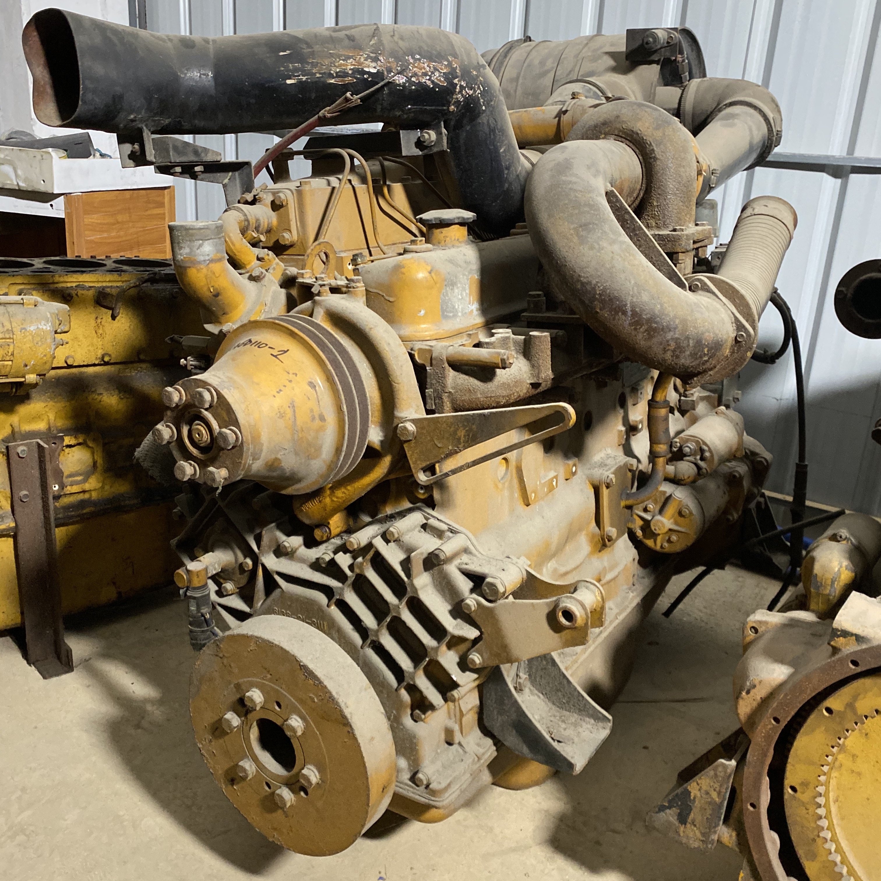Komatsu Diesel SA6D110-1 Engine Assembly Electric Start 70CC Used