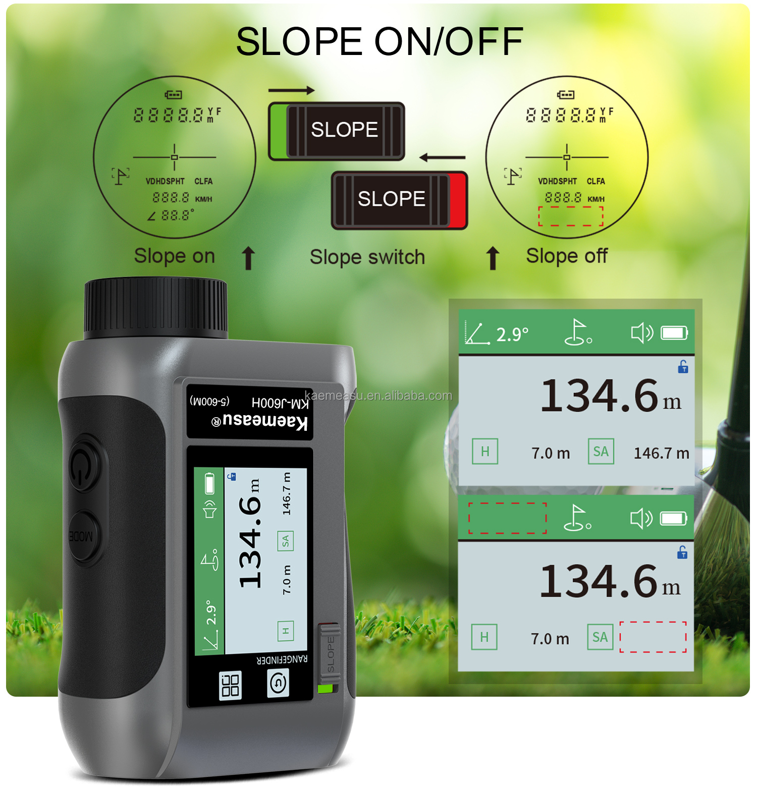 J600m Long Range Digital Laser Distance Meter Laser Rangefinder Angle Sensor Area Volume Functions